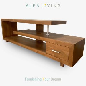 Rio Tv Cabinet, Lemari Serbaguna, Meja Tv Kayu Jati Minimalis
