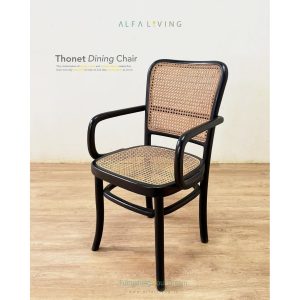 Thonet Arm, Kursi Makan Minimalis / Dining Chair, Kursi Tamu, Kursi Cafe Kayu Jati