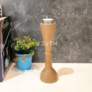 Wooden Candle Holder (tempat Lilin Kayu Jati Aesthetic)