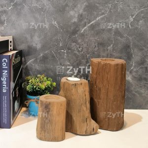 Woody Candle Holder Set Of 3 (tempat Lilin Set Aesthetic)